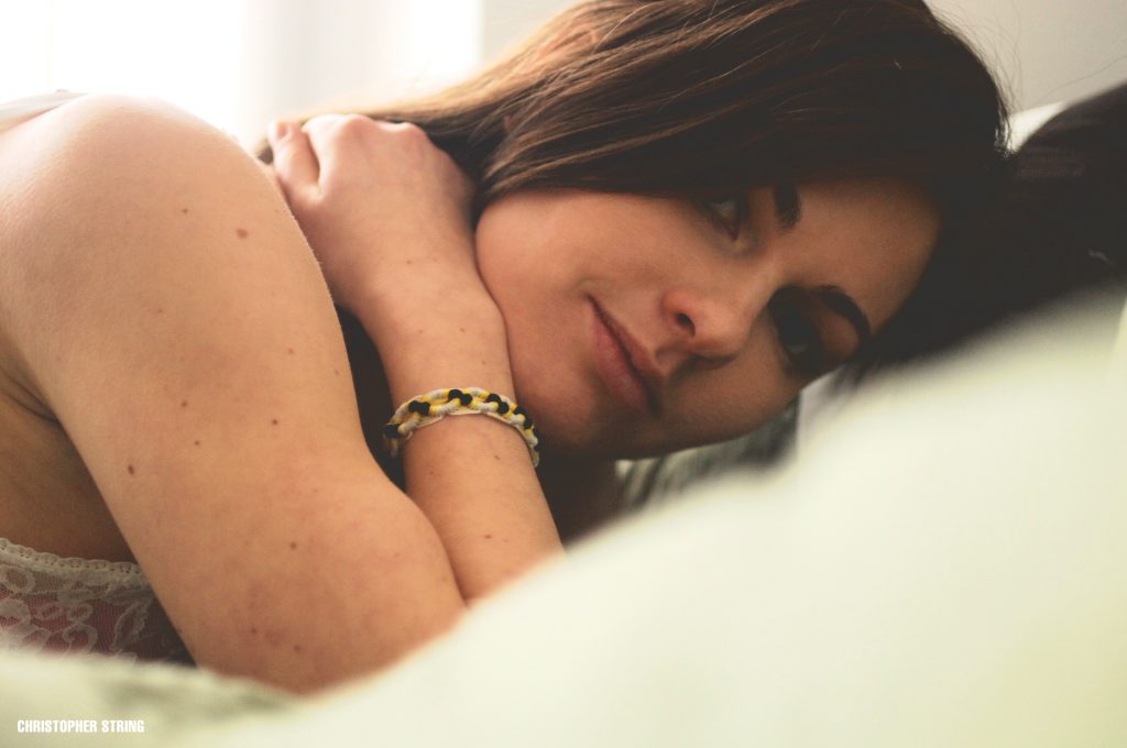 Intimate photo of woman smiling